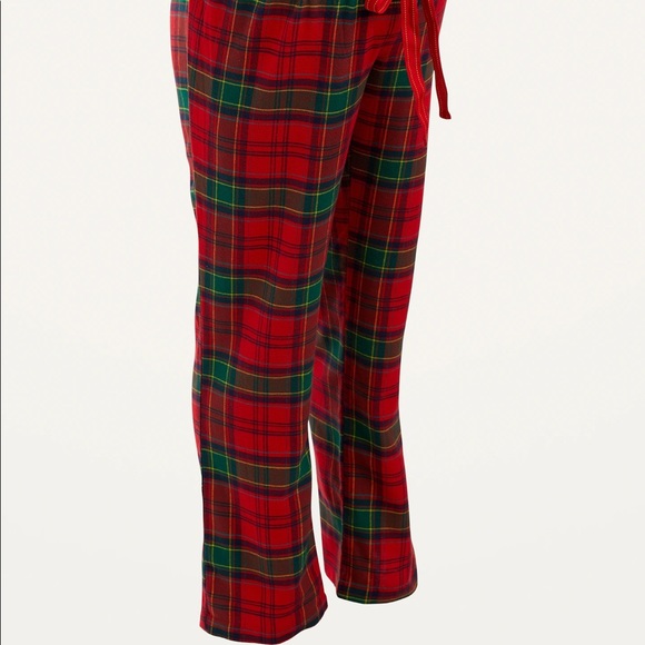 Maternity Plaid Flannel Pajama Pants - Picture 3 of 11